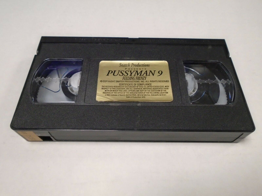 Pussyman 9 Feeding Frenzy Snatch Production Adult VHS 051419AMP2