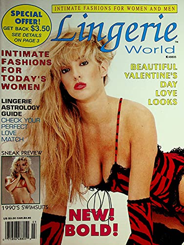Lingerie World Catalog Magazine Valentine's Day Love Looks 1990