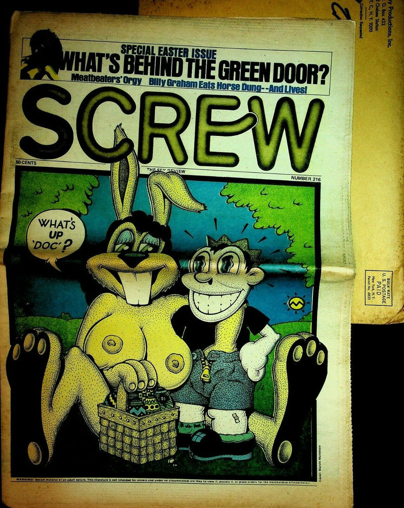 Screw Newspaper Meatbeater's Orgy #216 April 23,1973 Easter Special 062420lm-ep