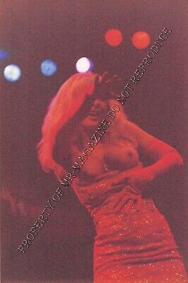 Nina Hartley Candid Original 4x6 Photo 1990s Performing Nude at Live Show 342ig
