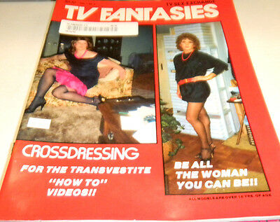 TV Fantasies Adult Tranny Magazine Vol.1 1989 vg 122313lm-ep