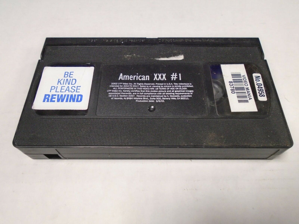 American XXX #1 2002 LFP Video 2001 Adult VHS 032019AMP2