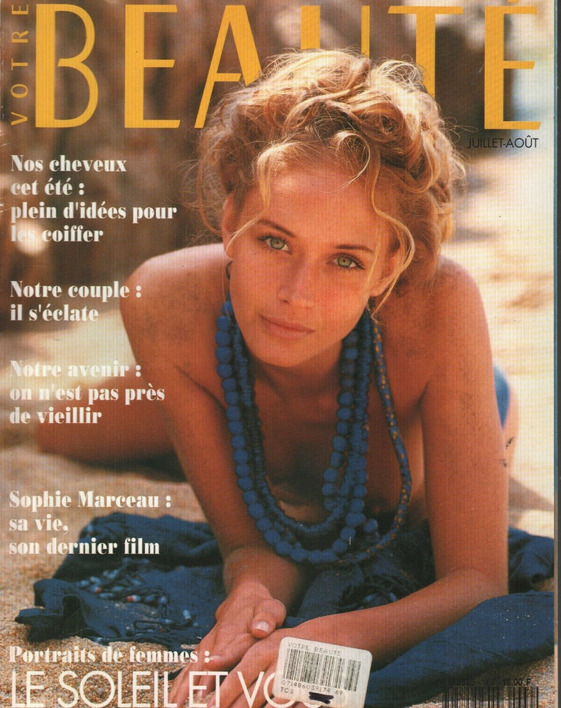 Votre beaute Vortew Beaute French High Fashion July-October 1993 Sophie Marceau 120619AME - Used
