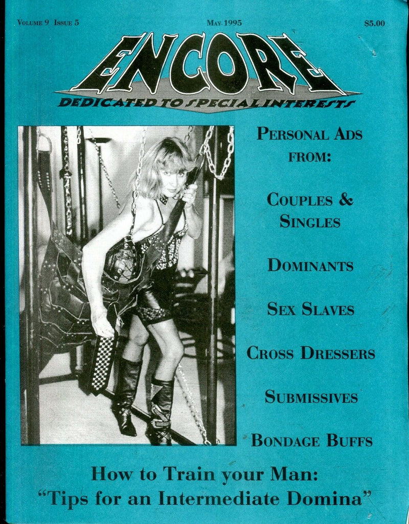 Encore Fetish Contacts Magazine How To Train Your Man May 1995 112618lm-ep