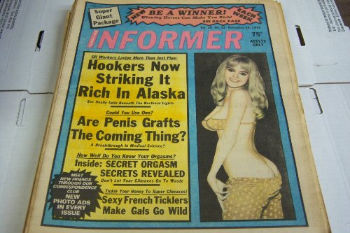 National Informer Adult Magazine "Sexy French Ticklers Make Gals Go Wild" Vol.28 #22 November 30, 1975