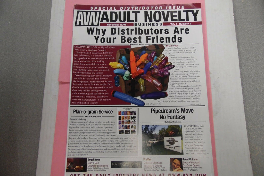 AVN Adult Novelty Business Magazine Distributor Issue November 2005 011117lm-ep3