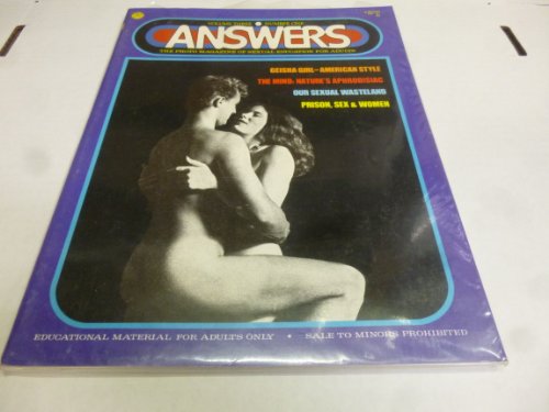 Answers Adult Magazine "'Swinging' For Dollars" "Psychedelic Sex" Vol 3 No 1 November 1972