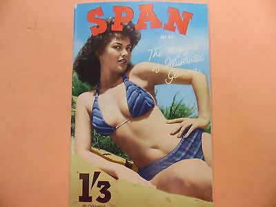 Span Glamour Pin-Up Girls Digest Toni Rees #47 1958 051816lm-ep