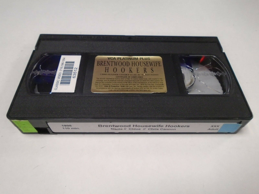 Brentwood Housewife Hookers Nikita Chris Cannon 1998 110m Adult VHS 040419AMP