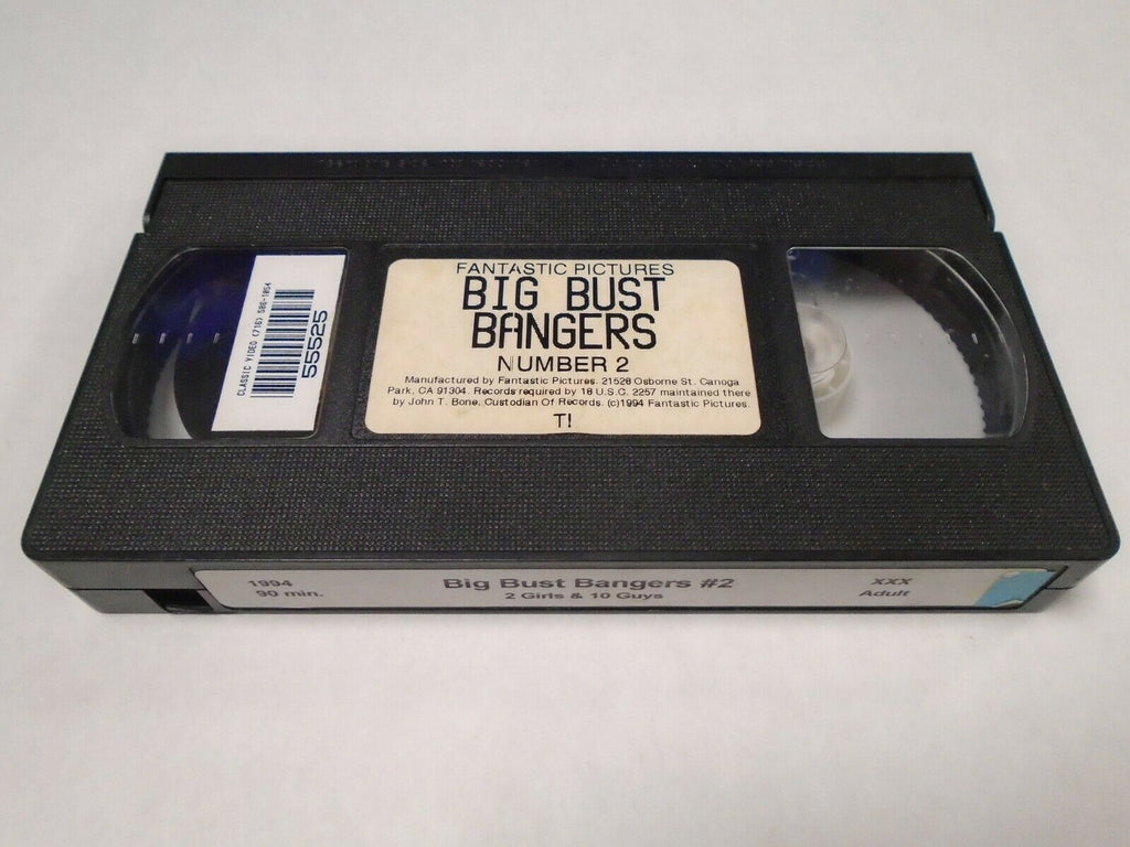 Big Bust Bangers #2 2 Girls 10 Guys 1994 090mins Adult VHS 021819AMP2