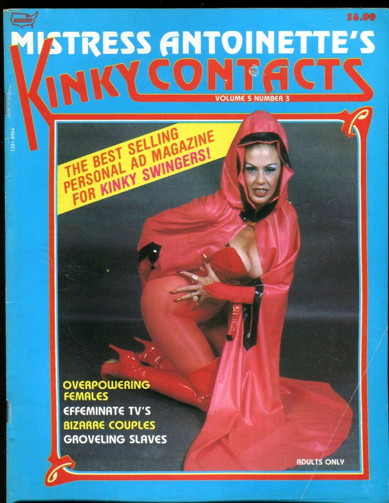 Mistress Antoinette's Kinky Contacts Magazine vol.5 #3 1984 073019lm-ep