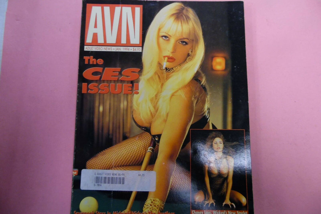 AVN Adult Video News Magazine Savannah/Chasey Lain January 1994 011117lm-ep