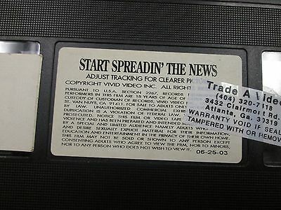 Start Spreading the News VIVID Video Inc XXX Adult VHS 052515amp2