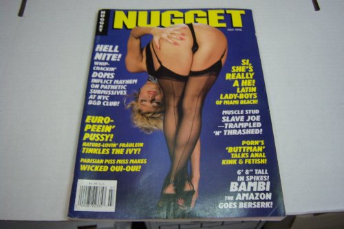 Nugget Busty Adult Magazine "Hell Nite! Whip-crackin Doms" July 1996