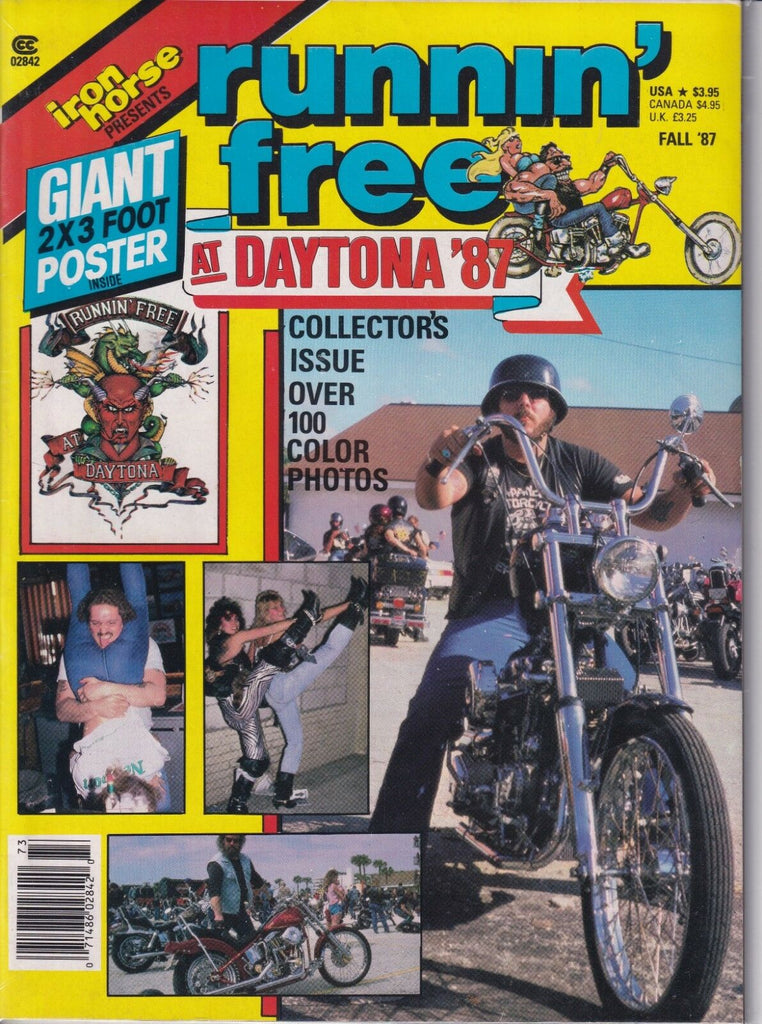 Iron Horse Magazine Runnin' Free Daytona Fall 1987 013019REP