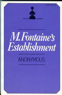 M. Fontaine's Establishment by Anonymous 1969 Grove Press 042514lm-epa