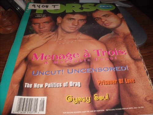 Torso Men's Adult Gay Magazine August 1994 Menage A' Trois