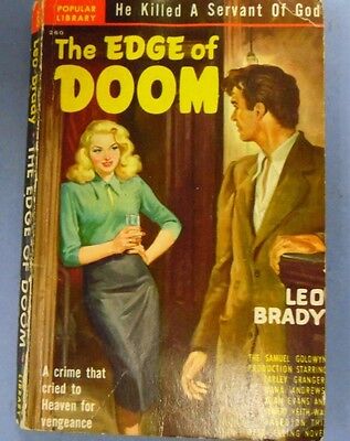 The Edge Of Doom Adult Novel by Leo Brady 1949 Popular LIbrary 061317lm-ep