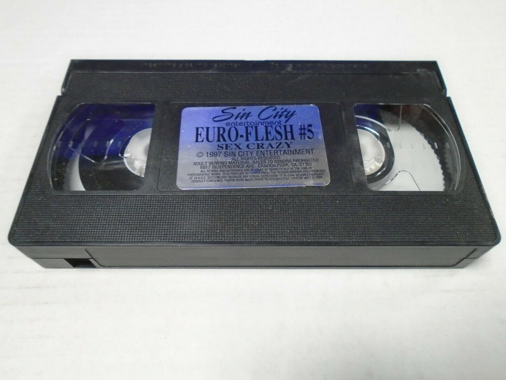Euro-Flesh #5 Sex Crazy 1997 Sin City Adult VHS 040519AMP2