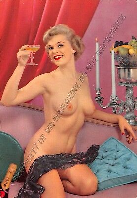 Adult Picard Paris Vintage 4x6 Beautiful Blonde Pinup Posing Nude Sexy 207XV