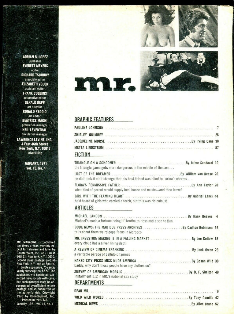 Mr. Magazine Jacqueline Morse January 1971 Readers Copy 101019lm-ep