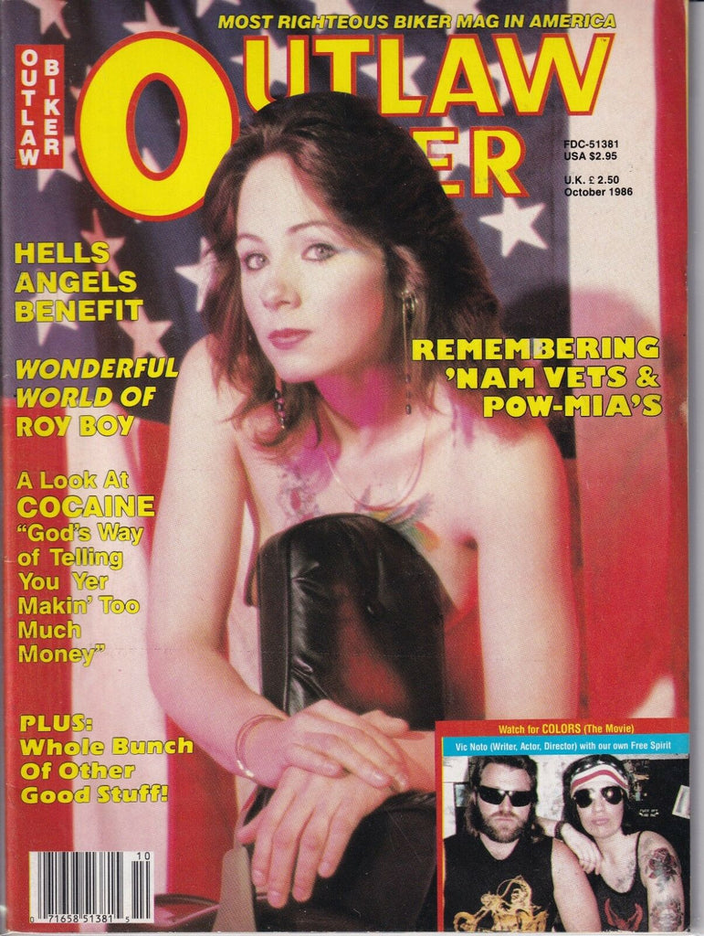 Outlaw Biker Magazine Vietnam Vets & POW-MIA'S October 1986 020419REP