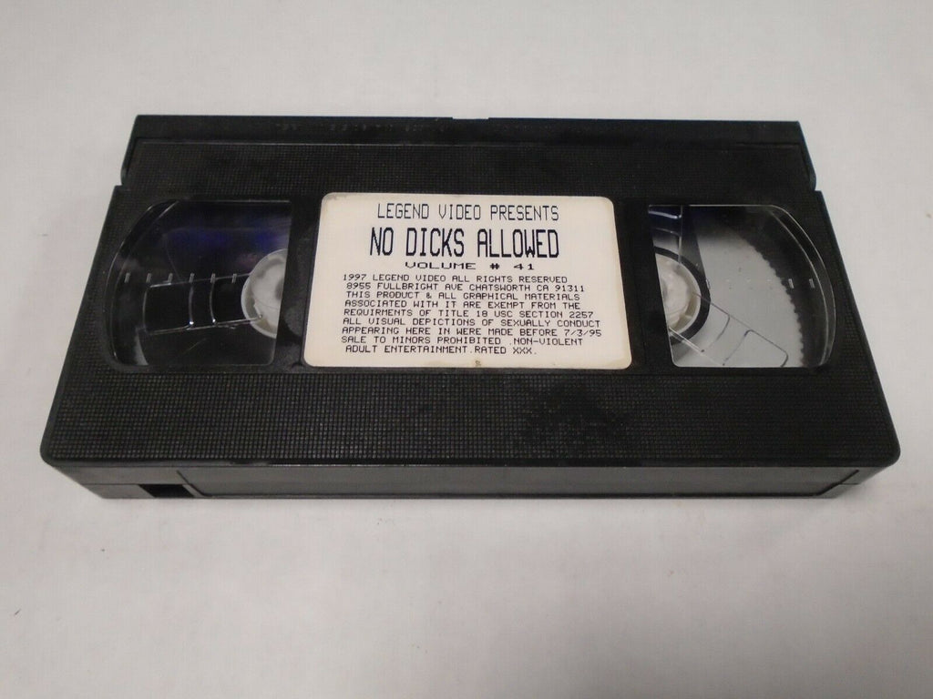 No Dicks Allowed Vol #41 Legend Video 1997 Adult VHS 031119AMP2