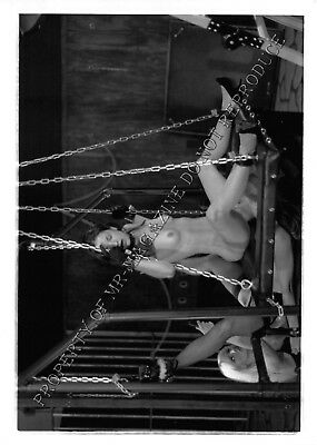 Adult Vintage B&W Photo 5x7 HOM Bondage Sexy Lesbians Bound & Dominated 83ia