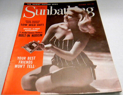Sunbathing Nudist Adult Magazine October 1955 120113lm-ep
