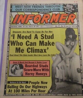 Informer Adult Newspaper Make Me Climax June 15 , 1975 011213lm-epa