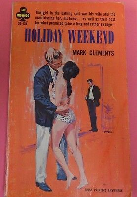 Holiday Weekend Novel by Mark Clements 1965 by Midwood 073113lm-epa