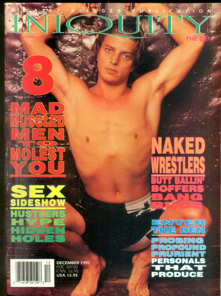 Iniquity Gay Magazine Naked Wrestlers December 1991 041419lm-ep2