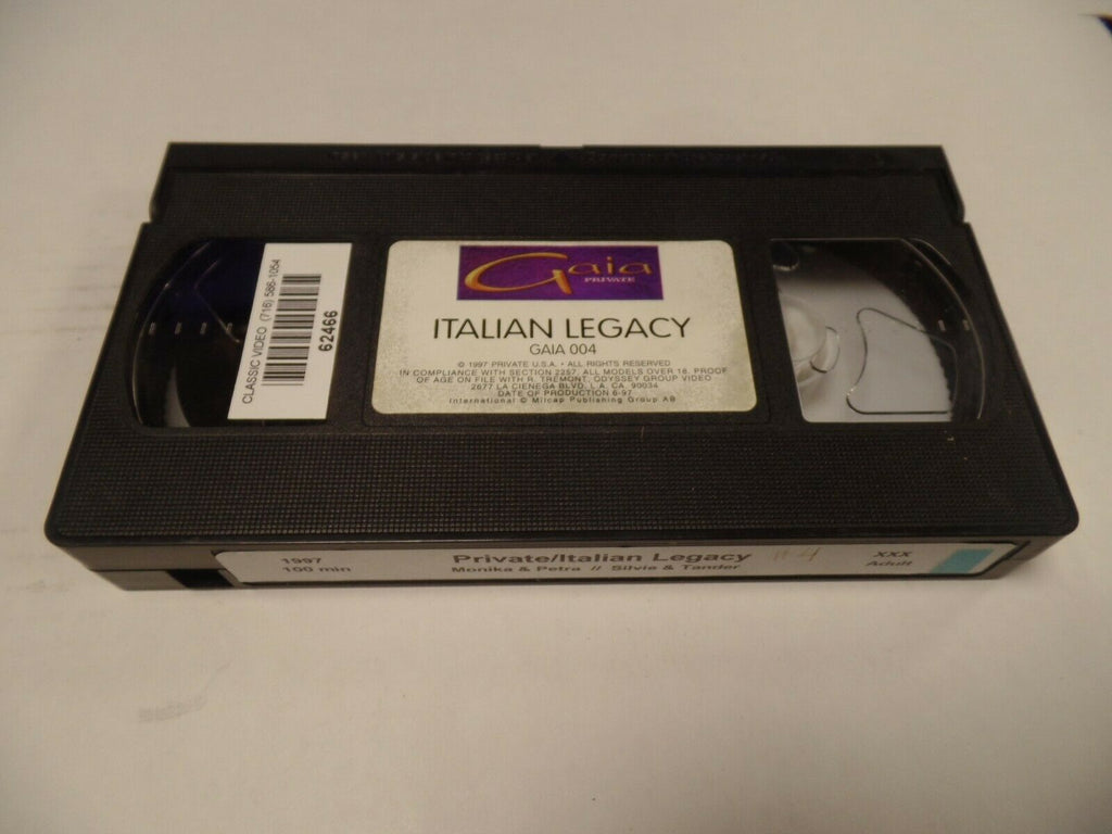 Italian Legacy 1997 100mins Monika Petra Silvie Adult VHS 030119AMP2