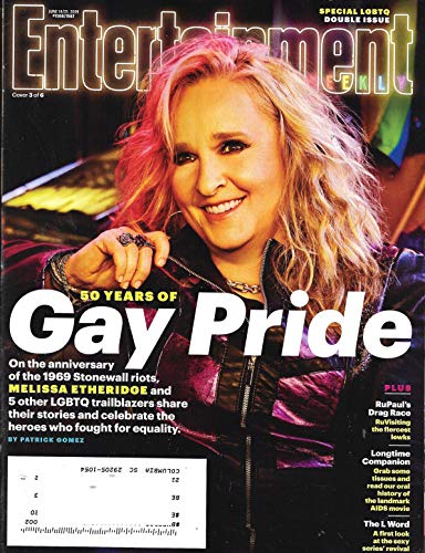 Entertainment WEEKLY Magazine (June 14-21, 2019) MELISSA ETHERIDGE Cover, 50 Years of Gay Pride, LGBTQ Trailblazers
