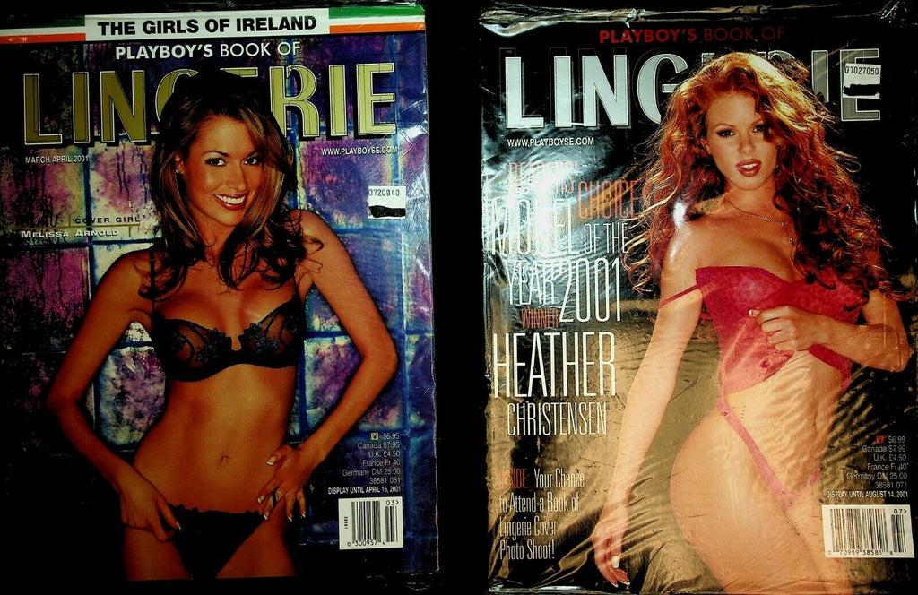 Lot of 6 Playboy's Lingerie Magazines 1995- 2007 Melissa Arnold 042920lm-ep