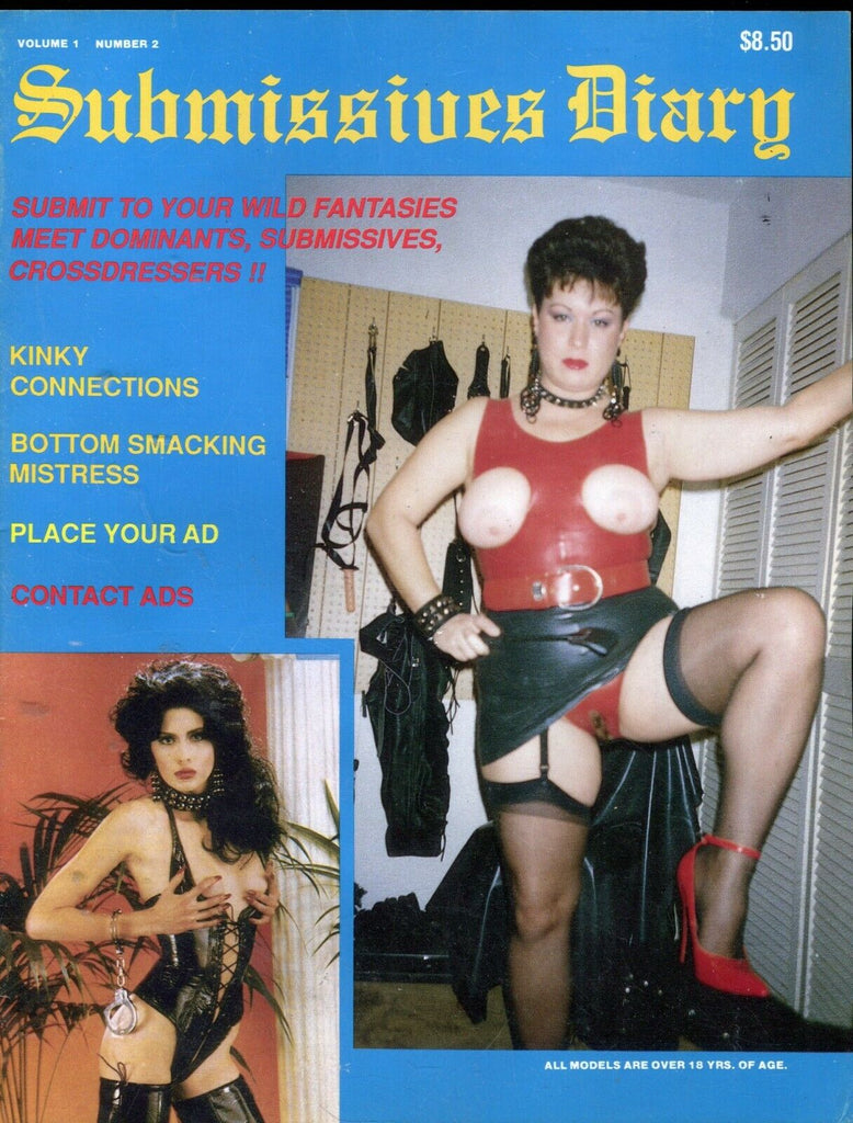 Submissives Diary Magazine Bottom Smacking Mistress vol.1 #2 1990 071219lm-ep