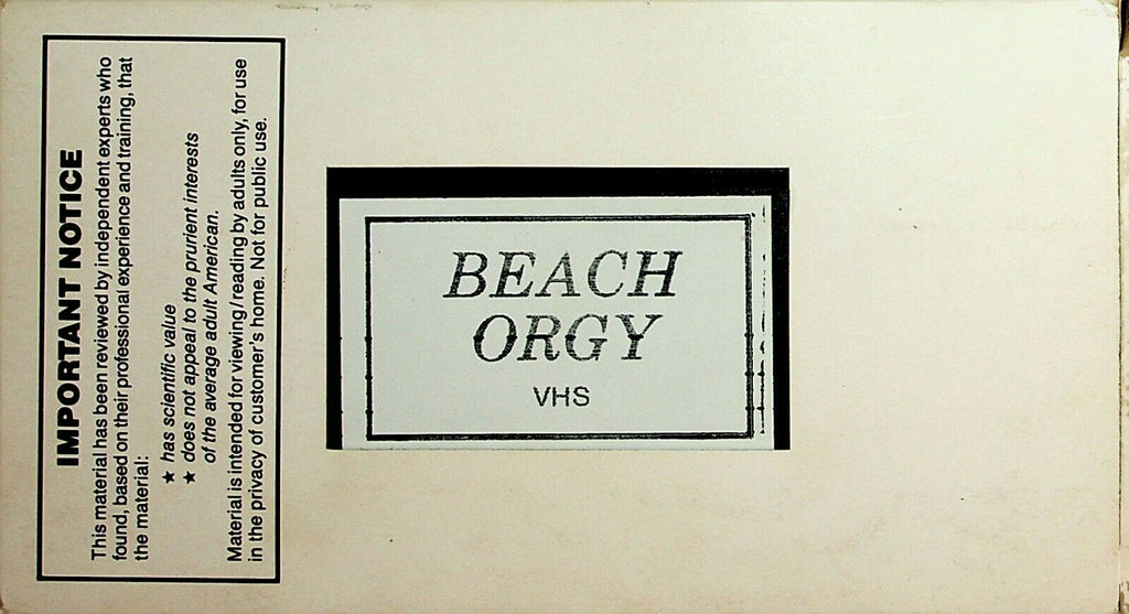 Beach Orgy VHS XXX 082420lm-ep4