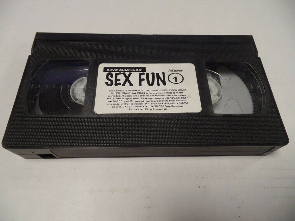 Sex Fun Vol 1 Dave Cummings 1998 Adult VHS 051719AMP2