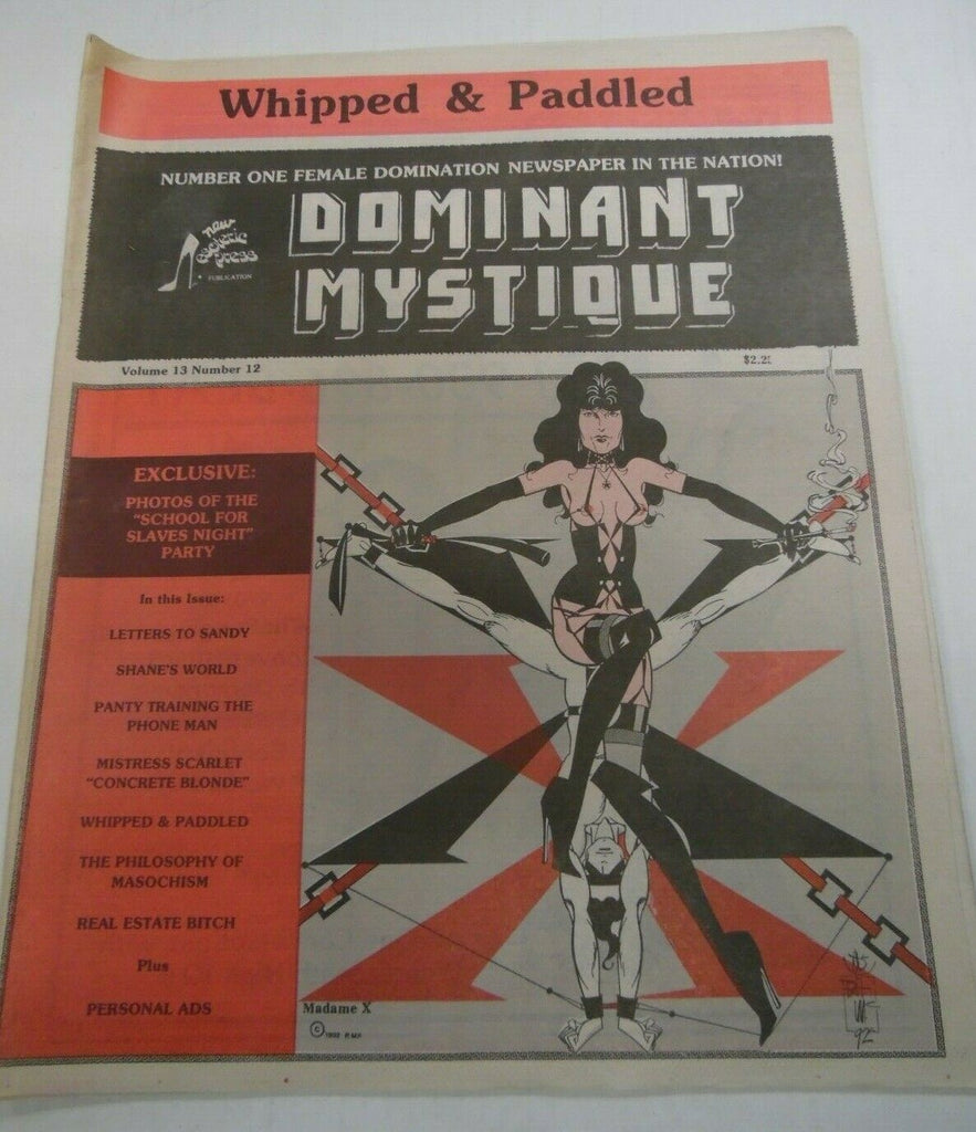 Dominant Mystique Newspaper Mistress Scarlet vol.13 #12 1992 121719lm-ep