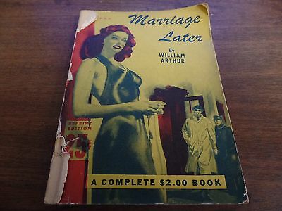 Marriage Later William Arthur Reprtin Edition 1946 Erotic Novel 120915ame