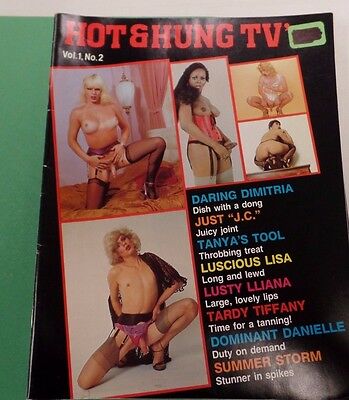 Hot & Hung TV's Adult Tranny Magazine Tanya's Tool vol.1 #2 1983 110315lm-ep