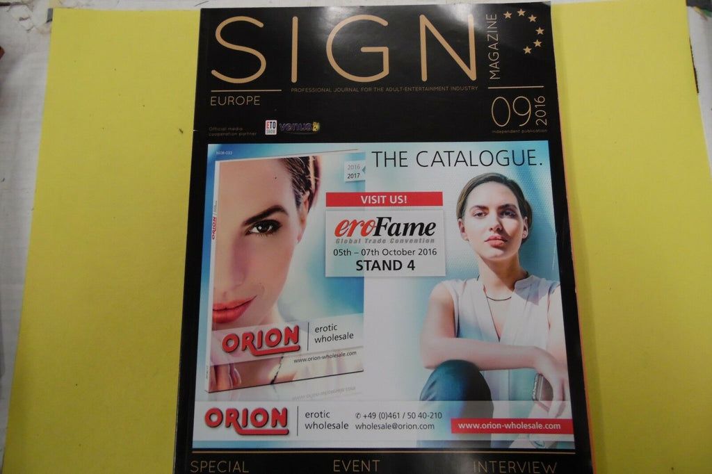Sign Magazine Adult Entertainment Industry #9 2016 CLEARANCE 110916lm-ep5