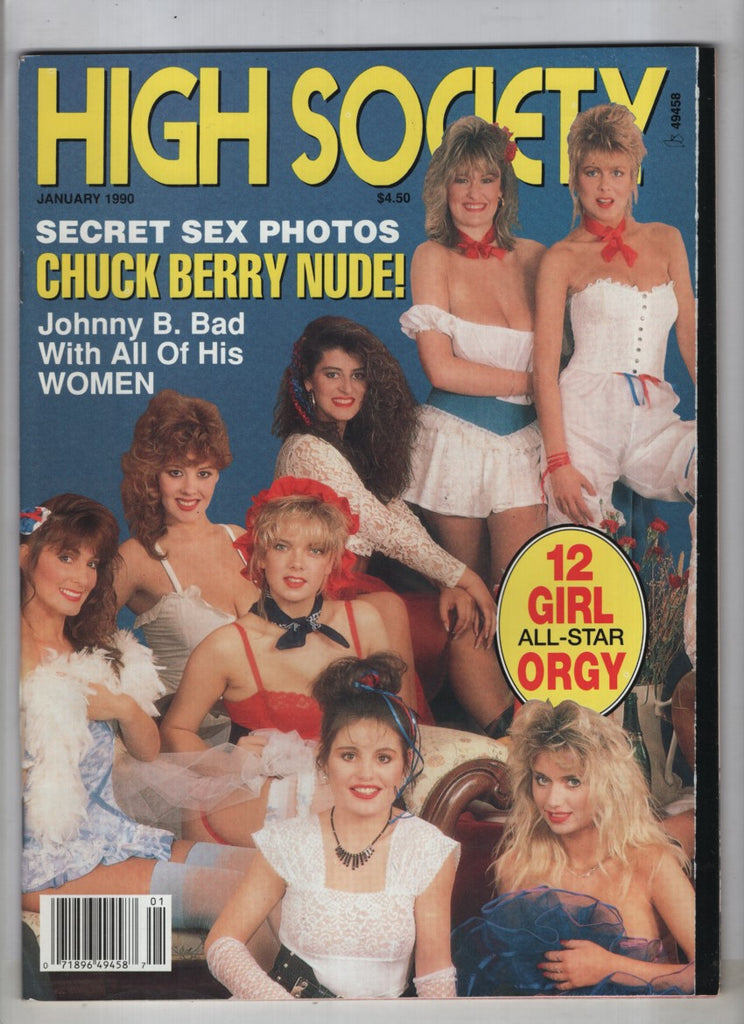 High Society Adult Magazine Chuck Berry Johnny B. Bad January 1990 041522RP