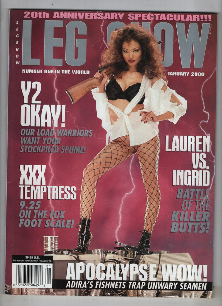 Leg Show Magazine Lauren Vs Ingrid & Lisa-Bella 20th Anniversary Issue January 2000 041822RP