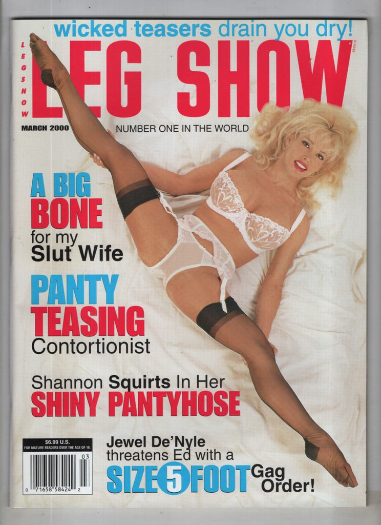 Leg Show Magazine Shannon's Shiny Pantyhose Jewel De'Nyle March 2000 041822RP