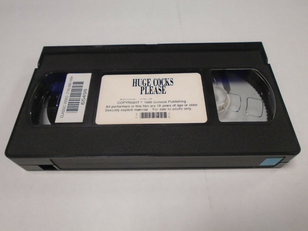 Huge Cocks Please 1999 Genesis Publishing Adult VHS 022619AMP2