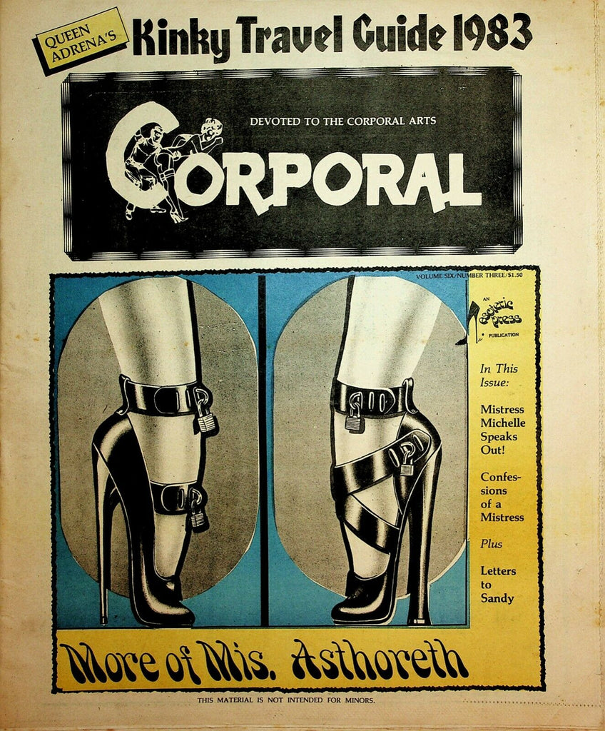Corporal Fetish Newspaper Mis. Asthoreth vol.6 #3 1983 022120lm-ep