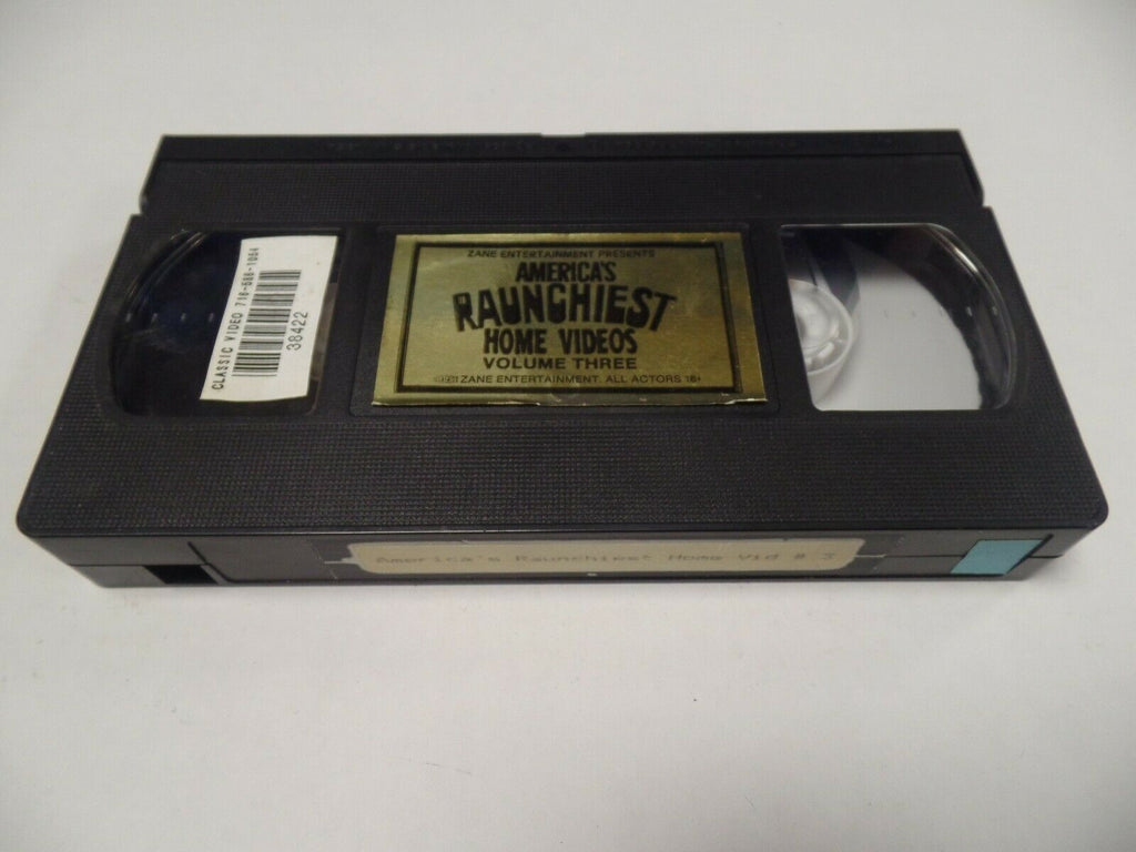 America's Raunchiest Home Videos Vol 3 1991 Zane Ent Adult VHS 022619AMP3