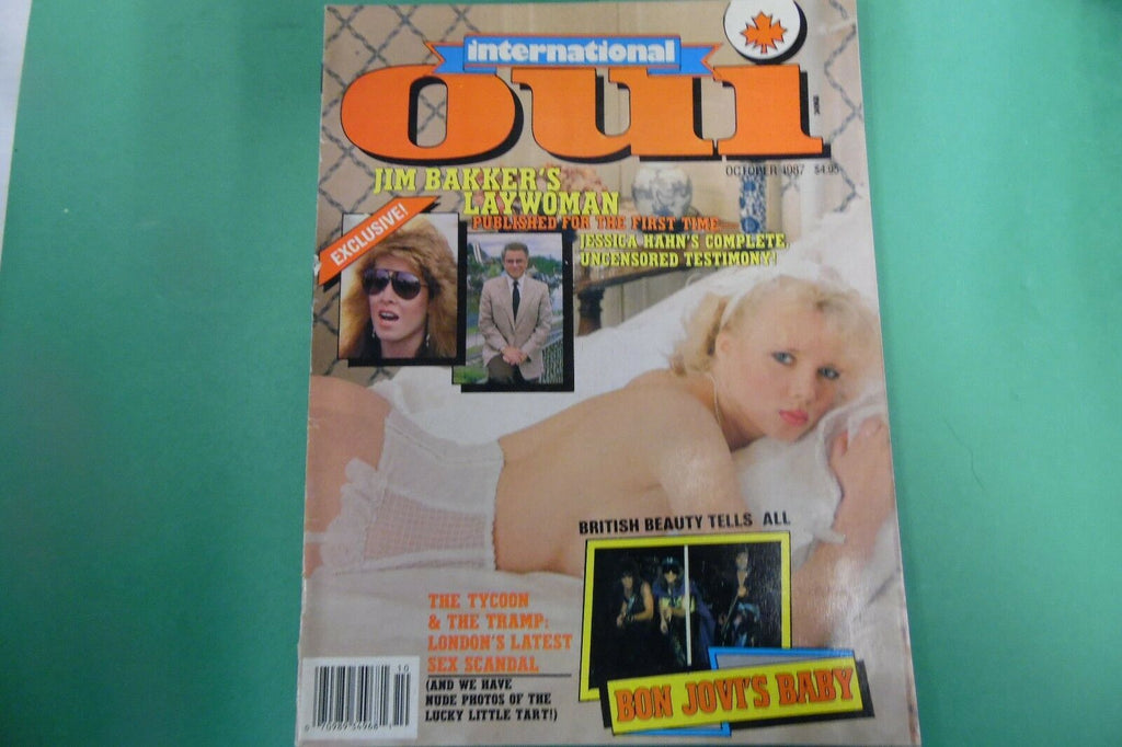 International Oui Magazine Jim Baker/Jessica Hahn October 1987 121816lm-ep