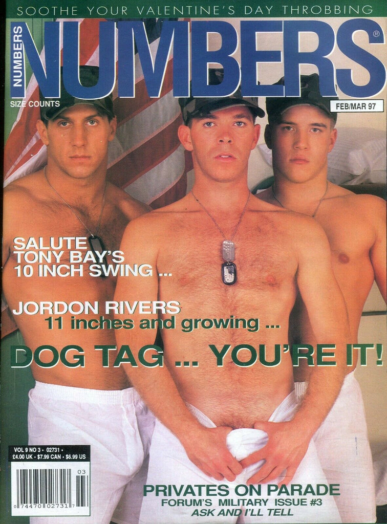 Numbers Gay Magazine Salute Tony Bay's 10" Swing February 1997 101619lm-ep